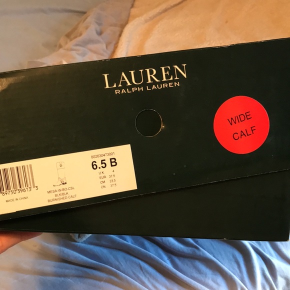 Ralph Lauren Mesa/Burnished BOOTS wide calf - Picture 15 of 16